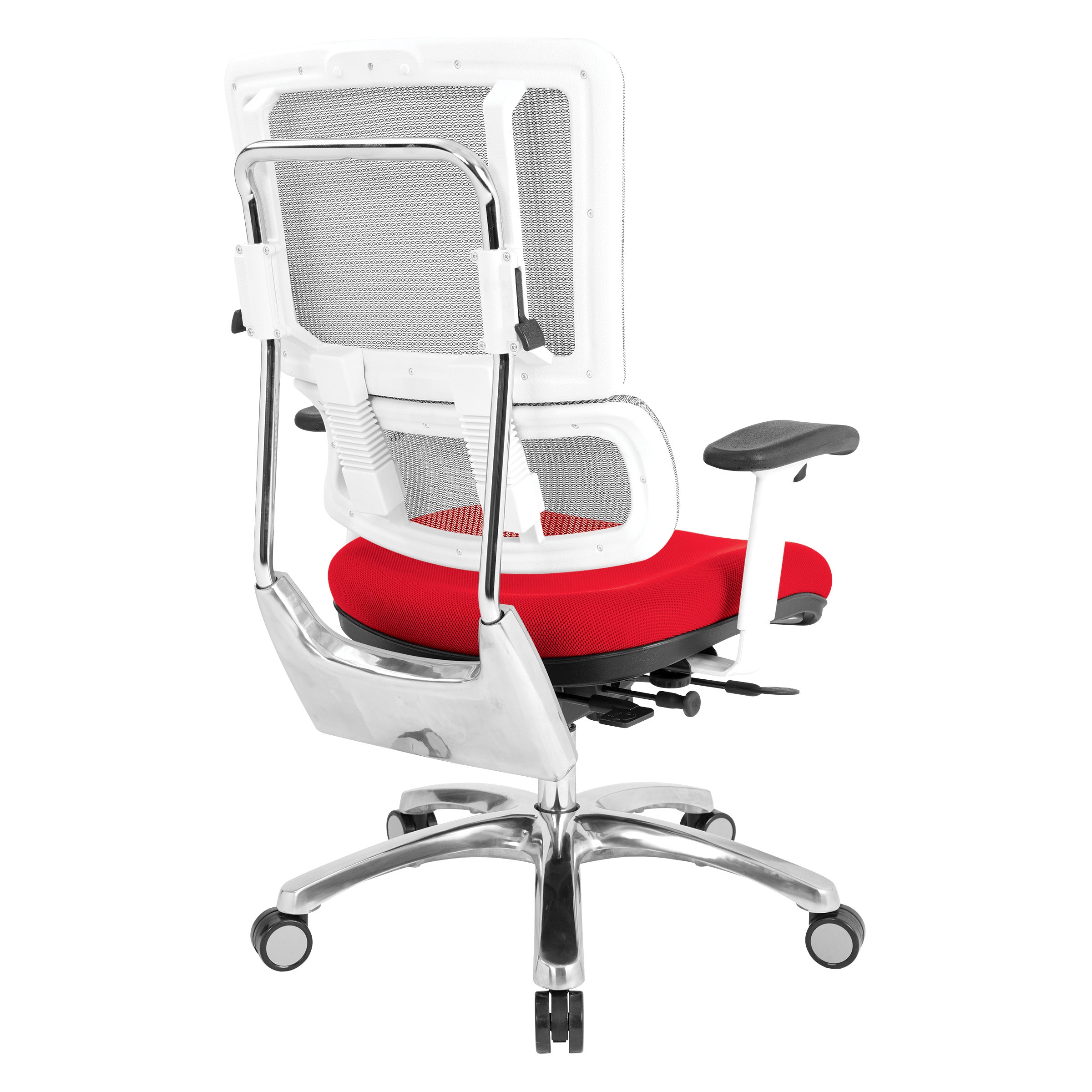 White Vertical Mesh Chair
